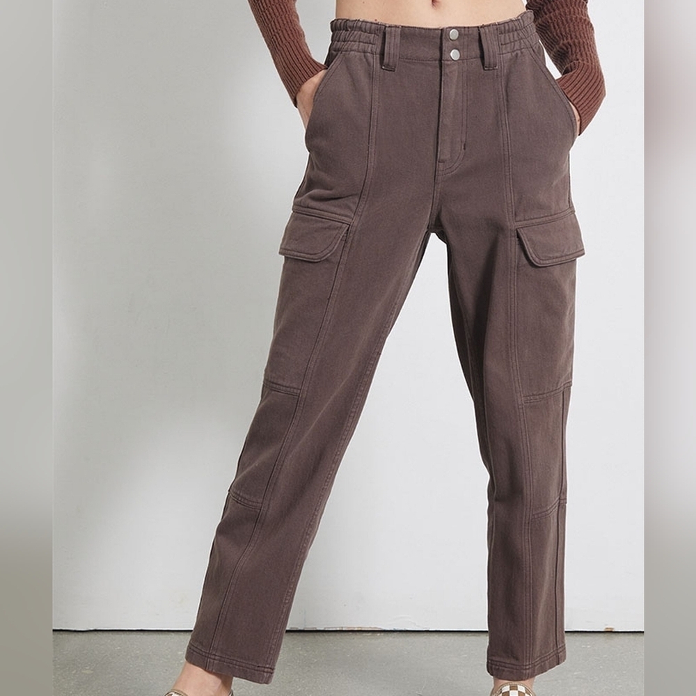 XS PacSun Brownie Utility Cargo Pants High Rise Baggy Wide Leg Relaxed Chunky - Picture 1 of 10